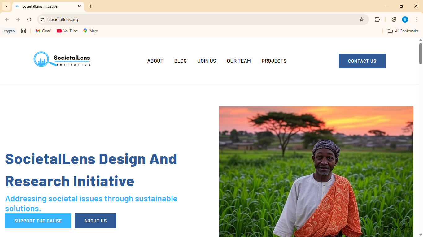 SocietalLens Initiative Website